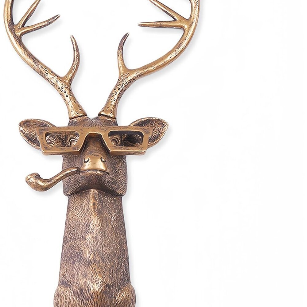 Head Wall Mount Decor,Resin Animal Sculptures,Art Deco Wall Hanging Decoration f